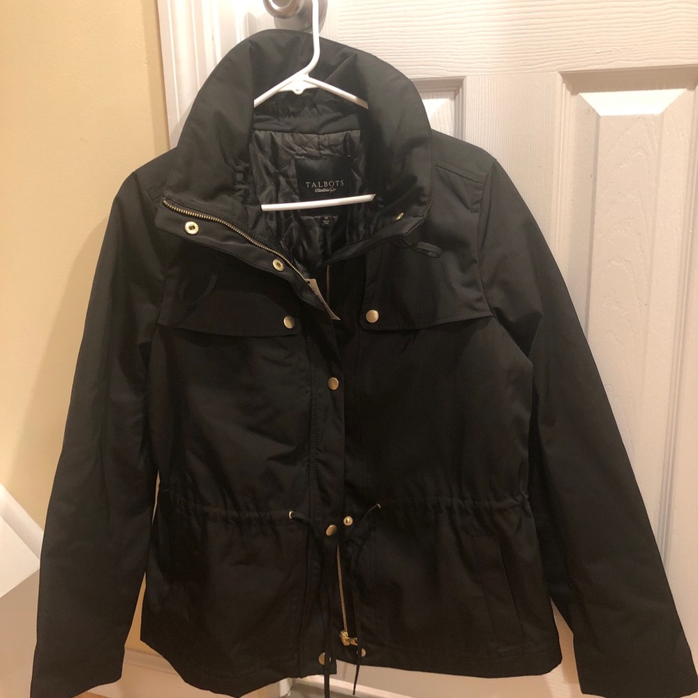 Talbots black fall coat